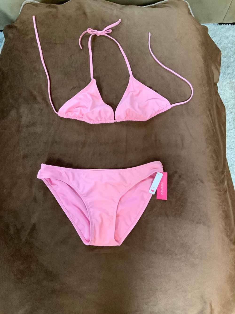 Xhilaration Pink Bikini Swim Beach Travel Resortwear Americana Summer vibes